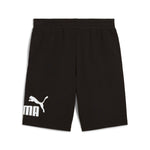Puma essentials big no. 1 logo 10" shorts in black - Back View