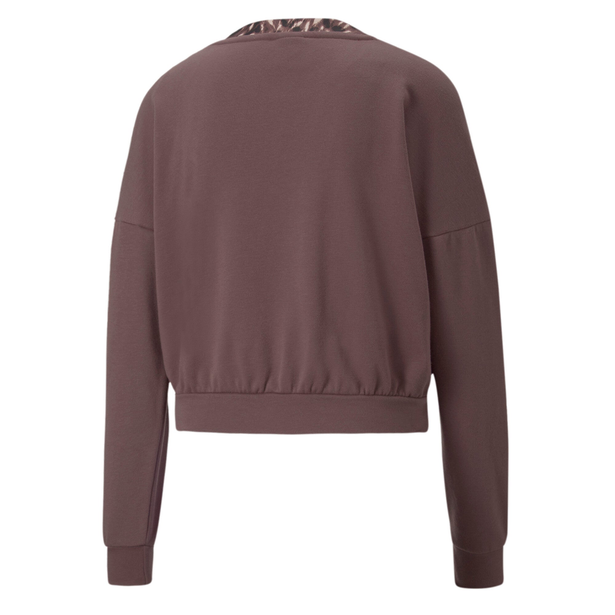 Puma training safari glam crew sweatshirt in purple - Back View