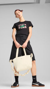 Puma super puma graphics tee in black - Model Shot 03