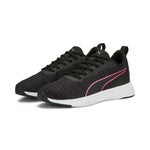 Puma flyer flex women's running shoes in black - Front View