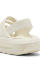 Puma flatter sandals in alpine snow - Back View