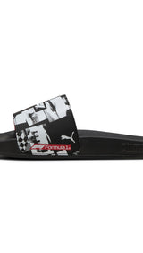 Puma swimming F1® leadcat 2.0 logo sandals in black - Side View 02