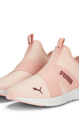 Puma training better foam prowl slip on shoes in pink - Front View