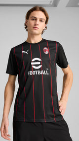 Puma AC Milan pre-match jersey in black and for all time red - Model Shot 01