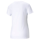 Puma classics logo tee in black - Back View