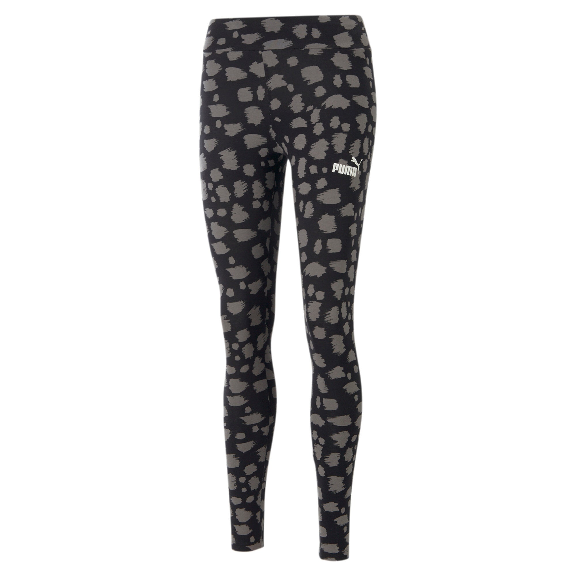 Puma essentials+ animal leggings in black - Front View