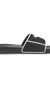 Puma popcat 20 shower sandals in black - Side View 03