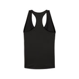 Puma tad essentials racerback tank in black - Back View