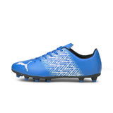 Puma tacto fg/ag men's football boots in blue - Side View 01