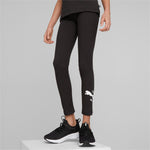 Puma essentials+ logo lab leggings youth in black - Model Shot 01
