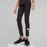 Puma essentials+ logo lab leggings youth in black - Model Shot 01