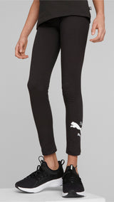 Puma essentials+ logo lab leggings youth in black - Model Shot 01