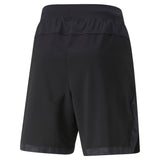 Puma training train off season 8" shorts in black - Back View