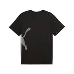 Puma train all day big logo tee in black - Back View