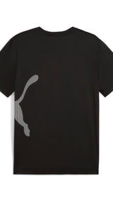 Puma train all day big logo tee in black - Back View