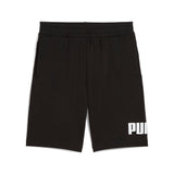 Puma essentials big no. 1 logo 10" shorts in black - Front View