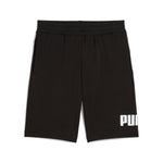 Puma essentials big no. 1 logo 10" shorts in black - Front View