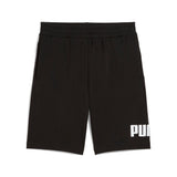 Puma essentials big no. 1 logo 10" shorts in black - Front View