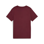 PUMA ESSENTIALS colour no.1 logo tee in ruby shimmer - ruby shimmer