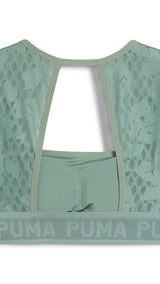 Puma move lace bra in green moon - Back View
