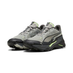 Puma explore NITRO™ 2 hiking shoes in smokey gray and black - Front View