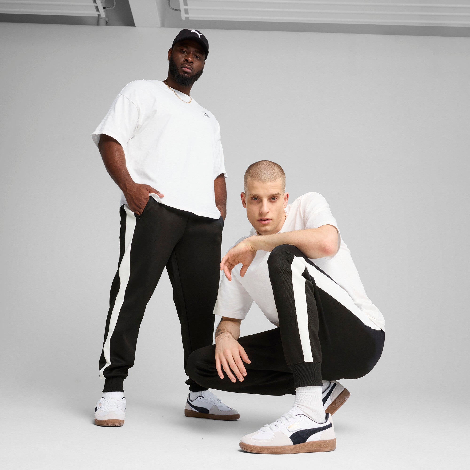 Puma T7 always on track pants in black - Model Shot 01