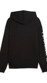 PUMA graphics training hoodie men in black — back view