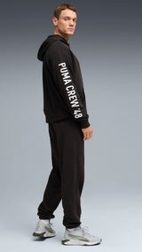 PUMA graphics training hoodie men in black — model shot 3