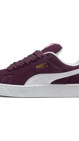 Puma suede XL sneakers in midnight plum and white - Side View 01