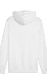 Puma essentials no. 1 logo hoodie in white - Back View