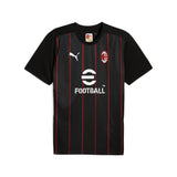 Puma AC Milan pre-match jersey in black and for all time red - Front View