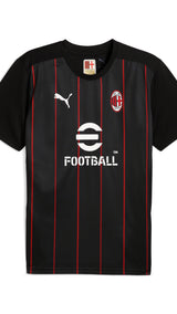 Puma AC Milan pre-match jersey in black and for all time red - Front View