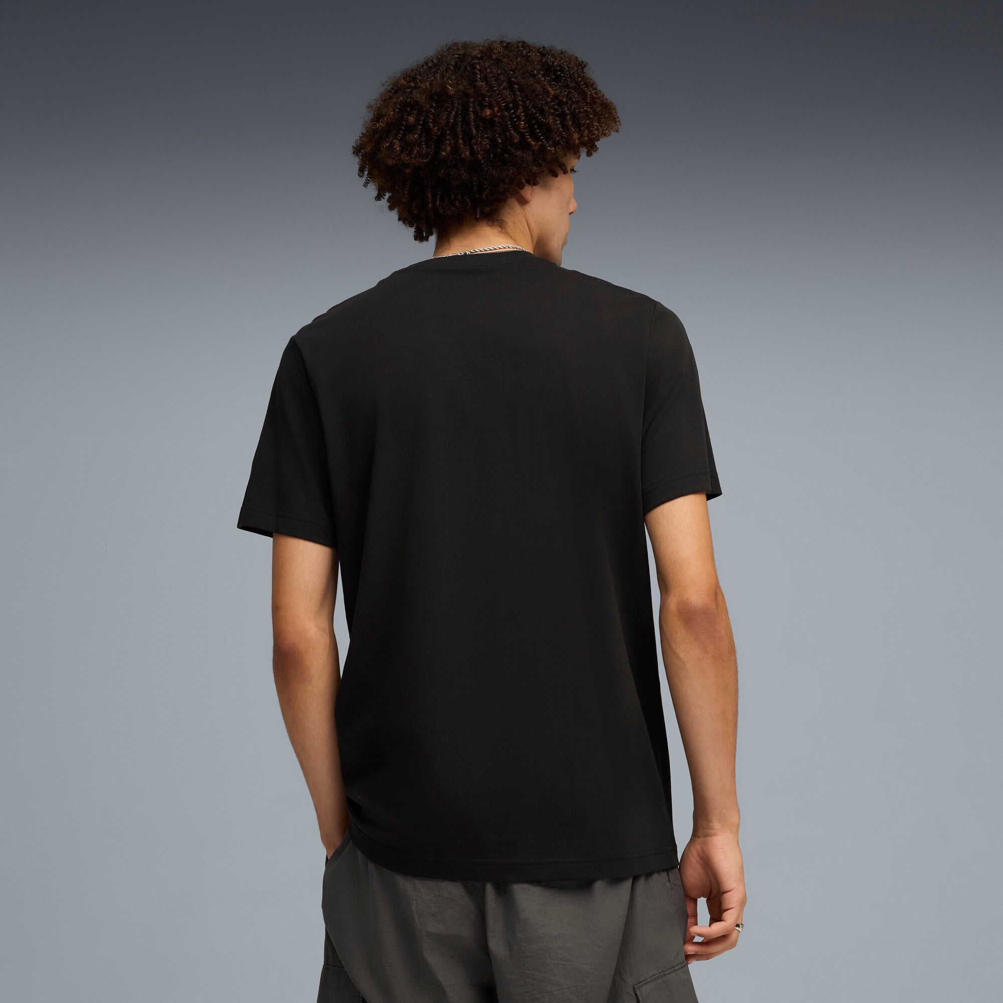 PUMA camo tee men in black — model shot 2