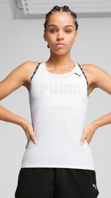 Puma strong tank top in white - Model Shot 01