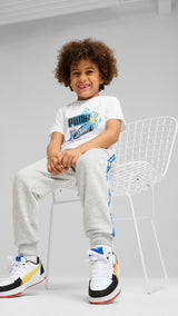 PUMA X HOT WHEELS™ sweatpants in light gray heather - light gray heather