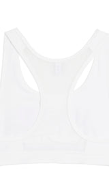 Puma 4keeps bra in white and black - Back View