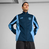 Puma manchester city ftblNRGY+ jacket in marine blue and blazing blue - Model Shot 01