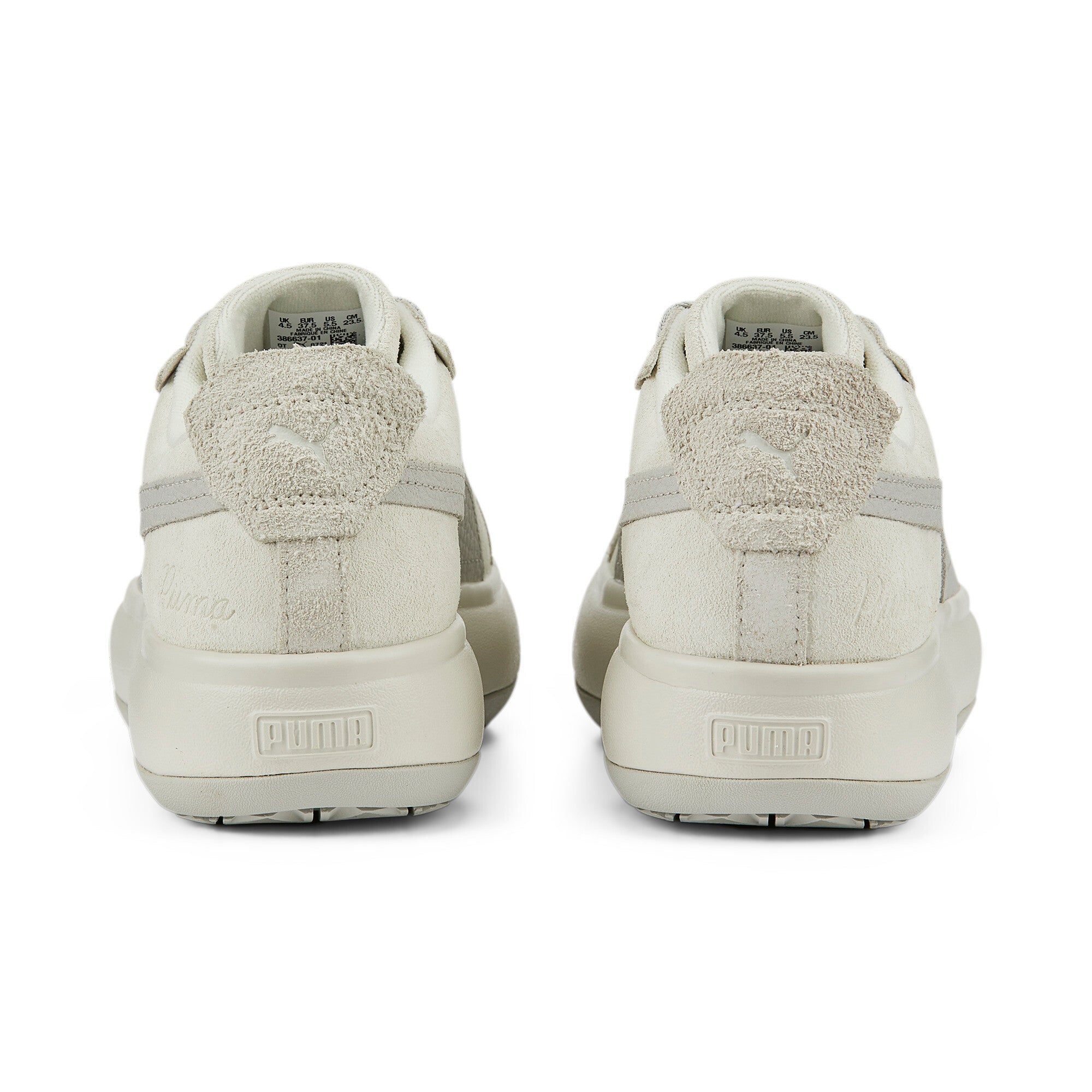 Puma suede mayu first sense sneakers in gray - Back View