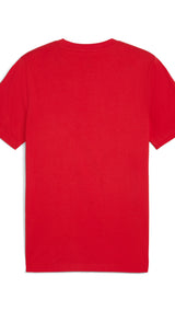 Puma essentials tape tee in for all time red - Back View