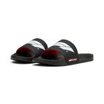 Puma formula 1® leadcat 2.0 logo slides in black and white - Front View