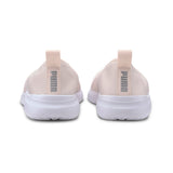 Puma adelina slip-on trainers in black - Back View