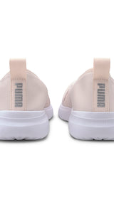Puma adelina slip-on trainers in black - Back View