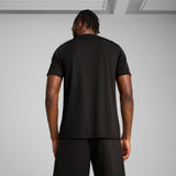 Puma teamULTIMATE football jersey in black and white - Model Shot 02