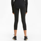 Puma favourite women's 3/4 running leggings in black - Model Shot 02