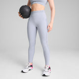 Puma lace high-waisted 7/8 tights in cool weather - Model Shot 01