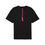 Puma F1® ESS+ relaxed graphic tee in black - Back View