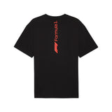 Puma F1® ESS+ relaxed graphic tee in black - Back View