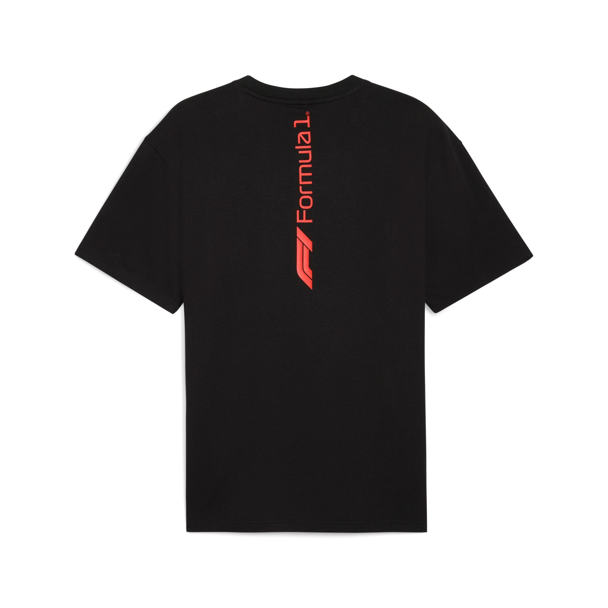 Puma F1® ESS+ relaxed graphic tee in black - Back View