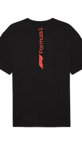 Puma F1® ESS+ relaxed graphic tee in black - Back View