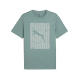 Puma graphics puma wording tee in green moon - Front View